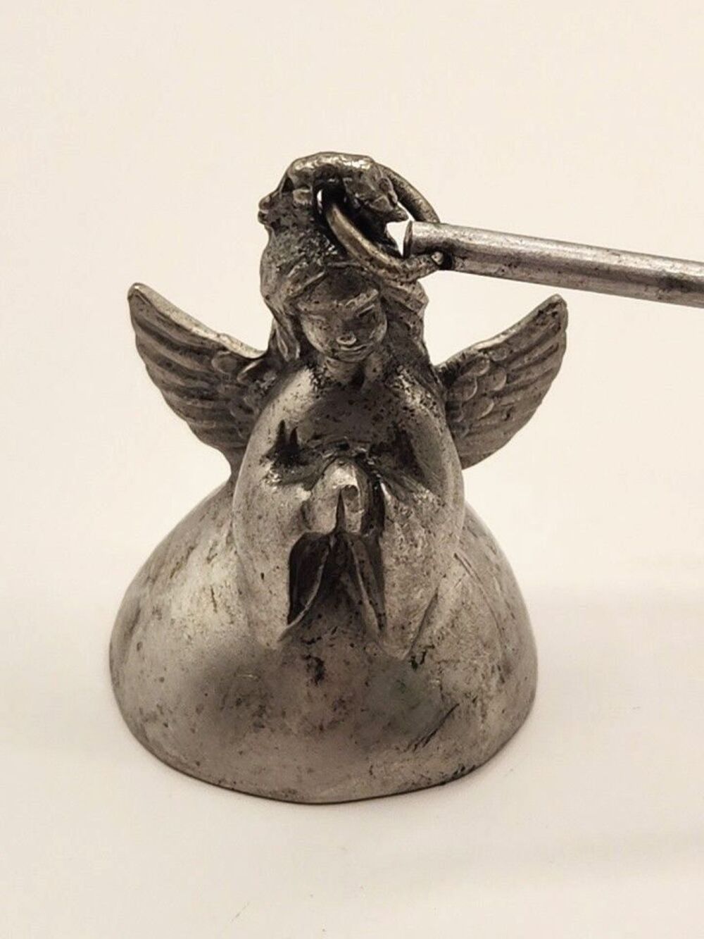Vintage Pewter Scents & Accents Angel Candle Snuffer 2" Made in USA